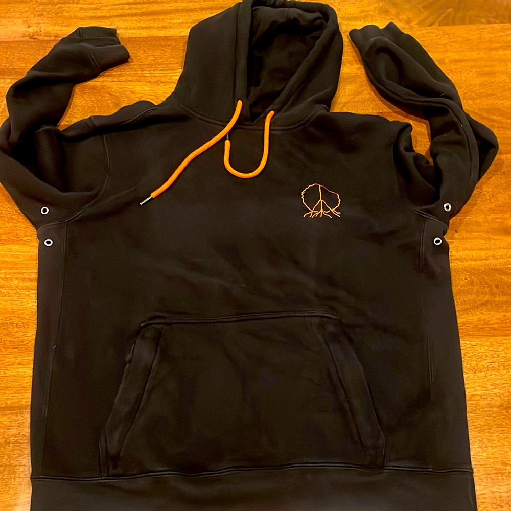Gnarly USA Co Black Hoodie Zipper Pocket Size Medium
